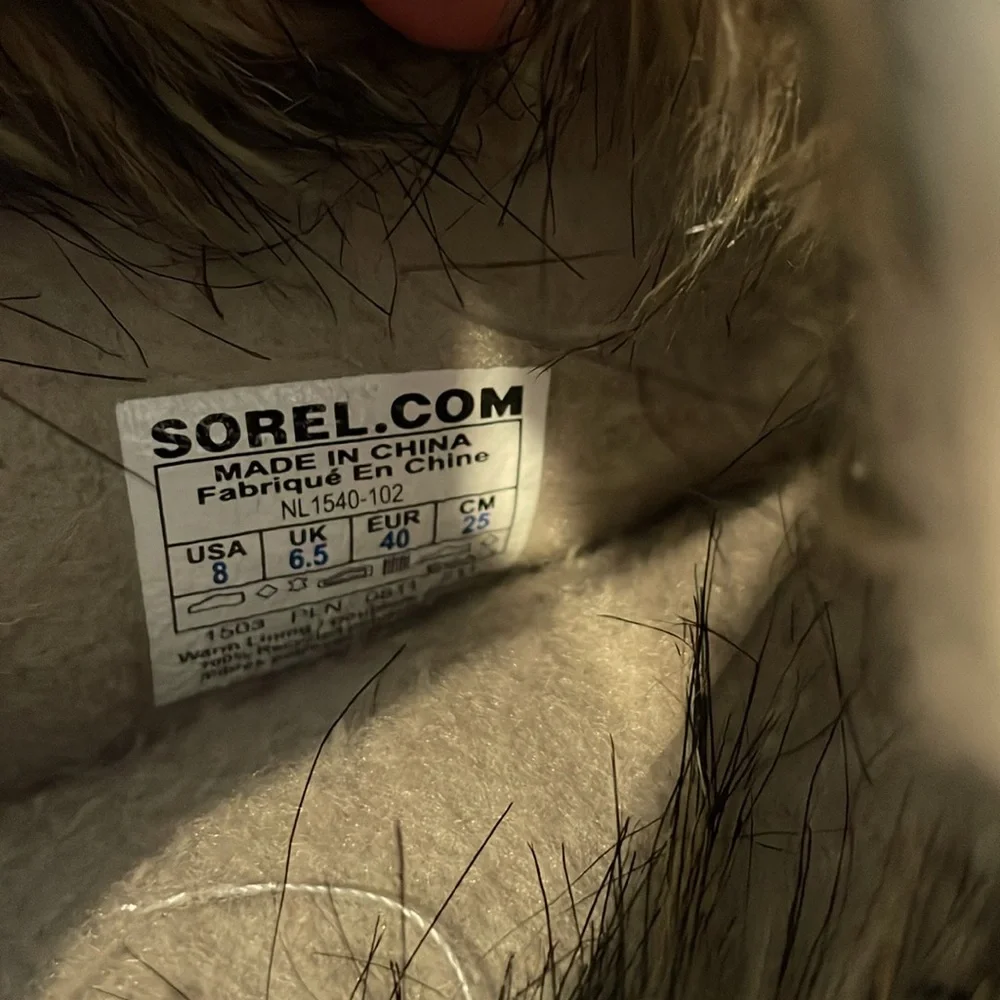 Sorel Joan of Arctic NL1540-102 Women's Faux Fur Lined Suede Boot size 8 - Picture 4 of 5